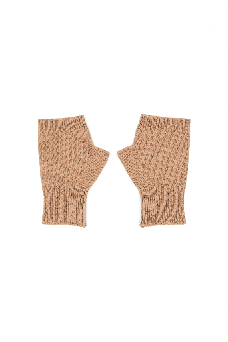 Caramel Soft Wool Arm Warmers