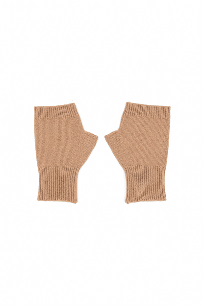 Caramel Soft Wool Arm Warmers