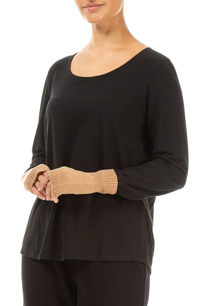 Caramel Soft Wool Arm Warmers