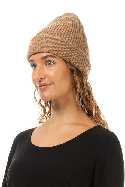 Caramel Soft Wool Beanie Hat