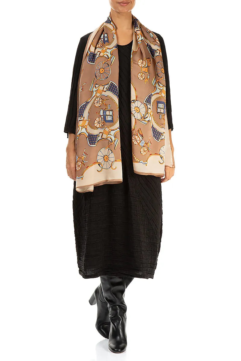 Kutschenketten-Seidenschal