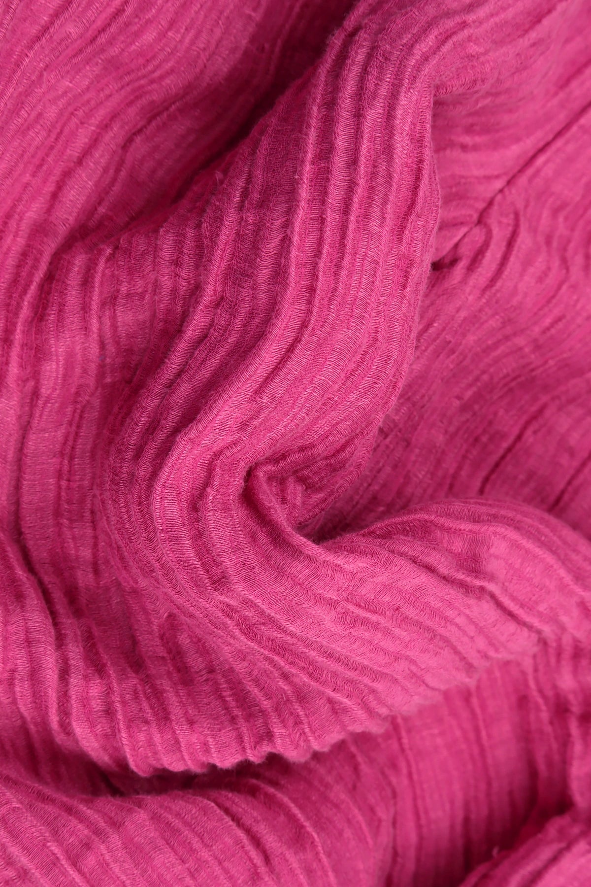 Centre Frill Crinkled Fuchsia Silk Jacket 6