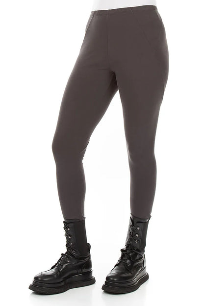 Anthrazit Baumwolle Leggings