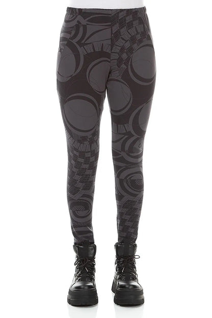 Leggings Orbit en Coton Anthracite