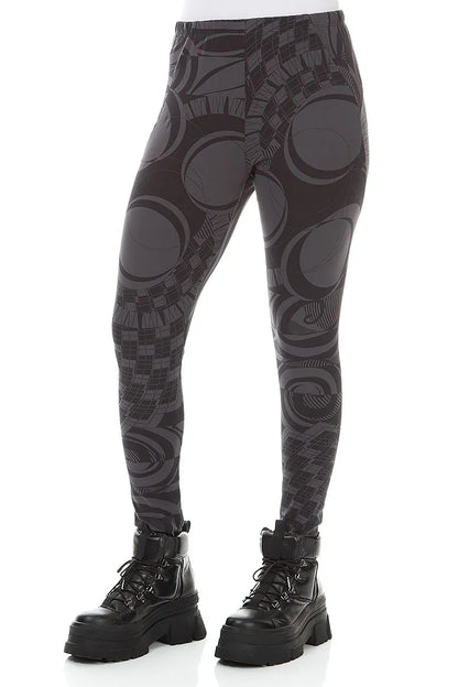 Leggings Orbit en Coton Anthracite