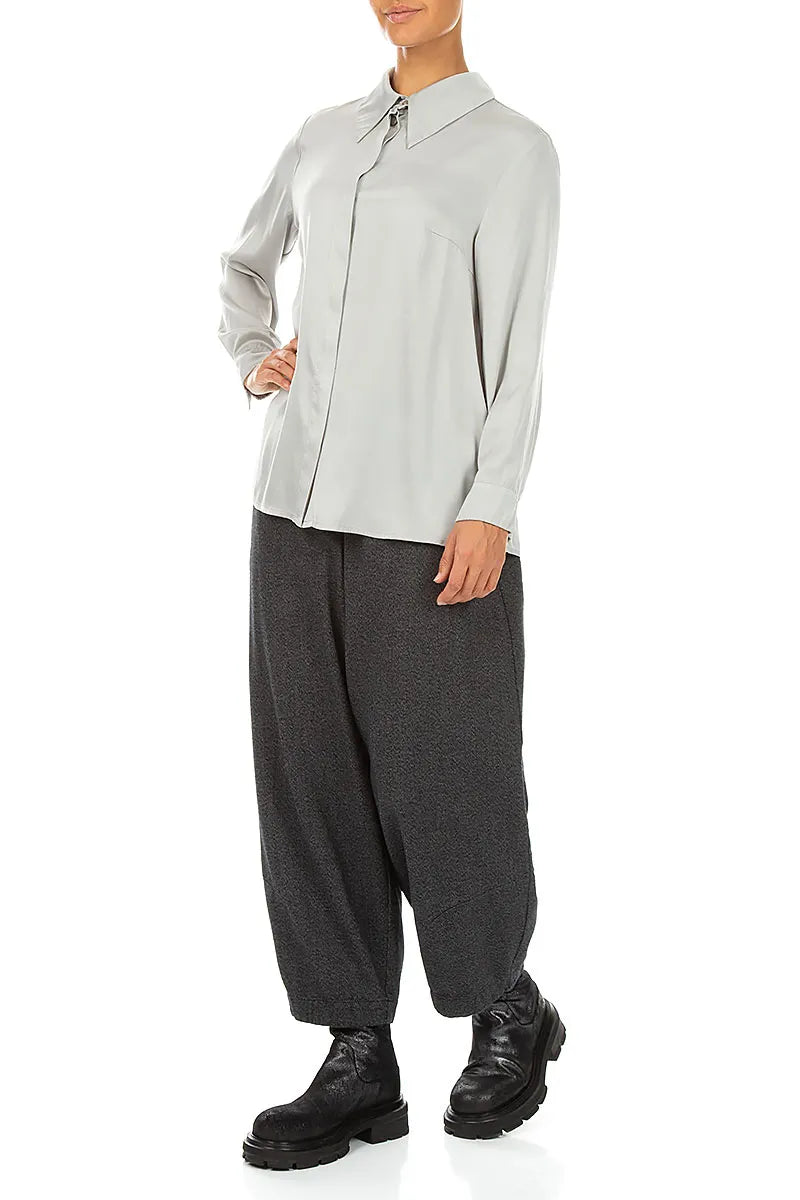 Charcoal Wool Trousers 4