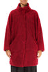 Cherry Red Teddy Cotton Coat 1