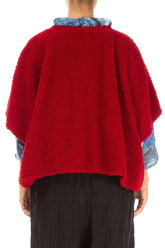 Cherry Red Teddy Cotton Gilet 2