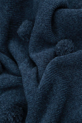 Christmas Pom-Pom Blue Wool Sweater 5