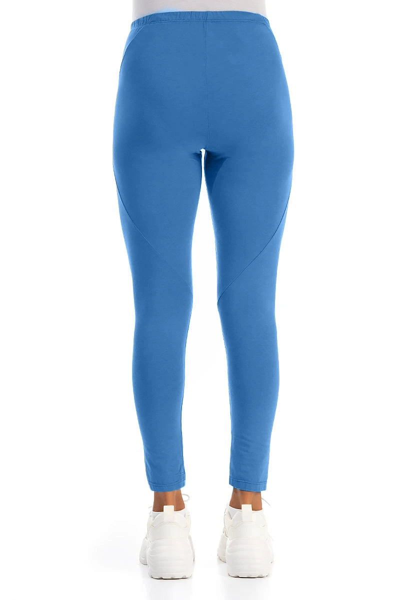Cobalt Blue Cotton Leggings
