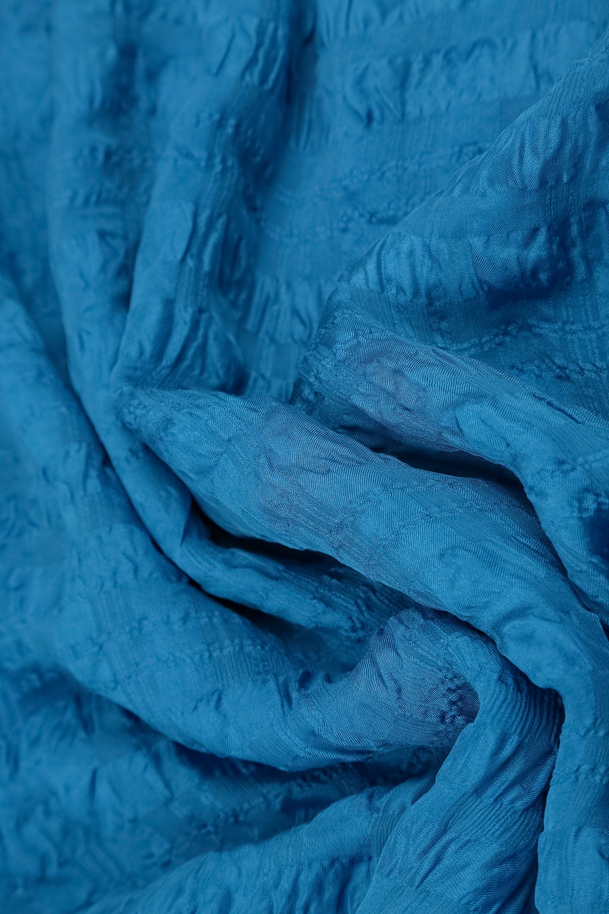 Cobalt Blue Light Silk Scarf 4