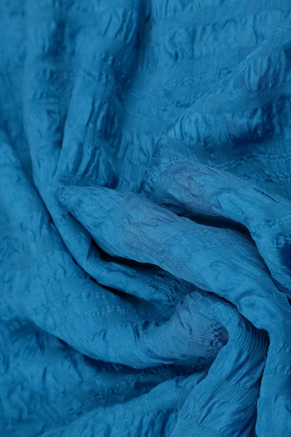 Cobalt Blue Light Silk Scarf 4