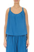 Cobalt Blue Silk Cotton Camisole Top 1