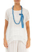 Cobalt Blue Silk Fine Bead Necklace 1