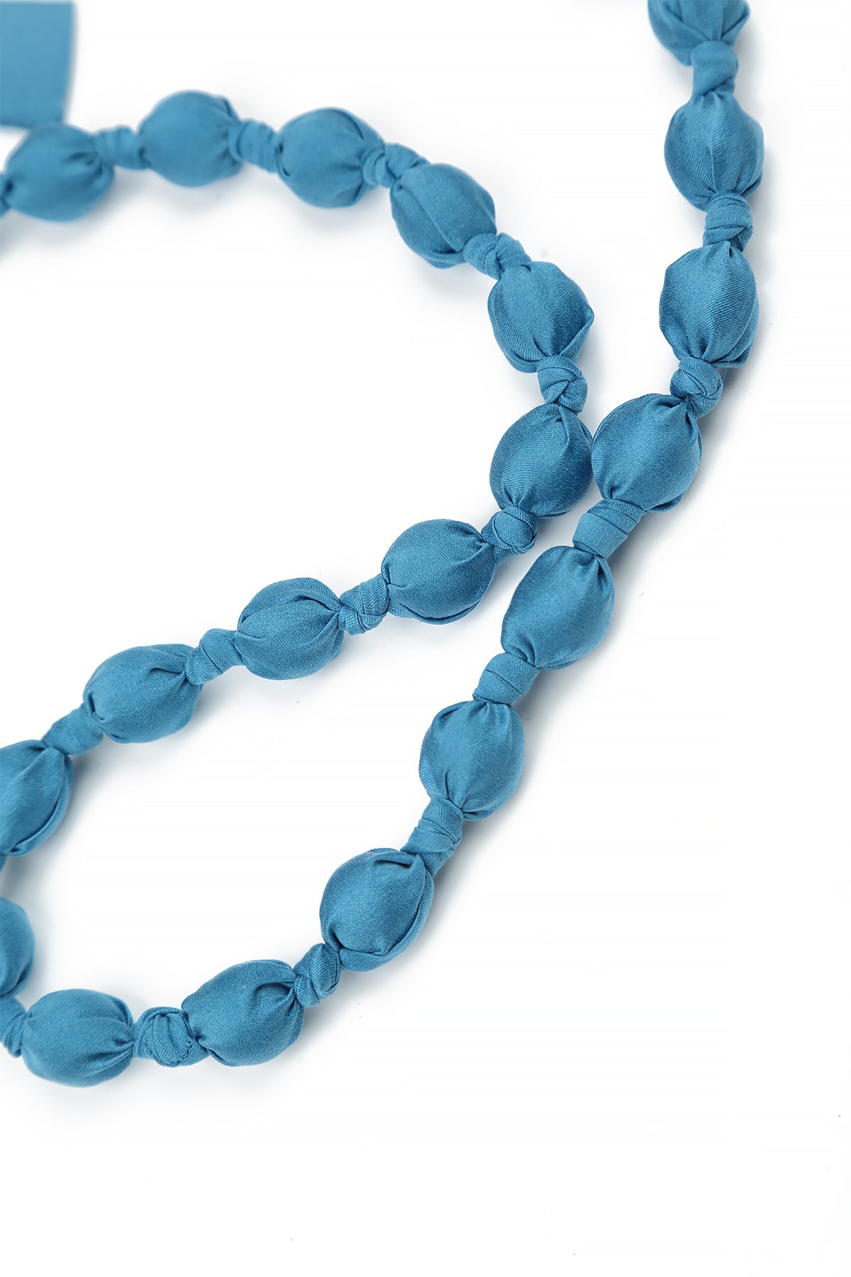 Cobalt Blue Silk Fine Bead Necklace 7