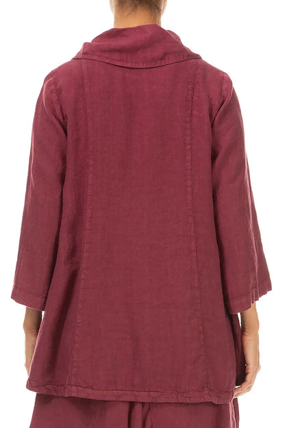 Collar Antique Ruby Linen Jacket 2