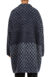 Blue Alpaca Wool Coat 2