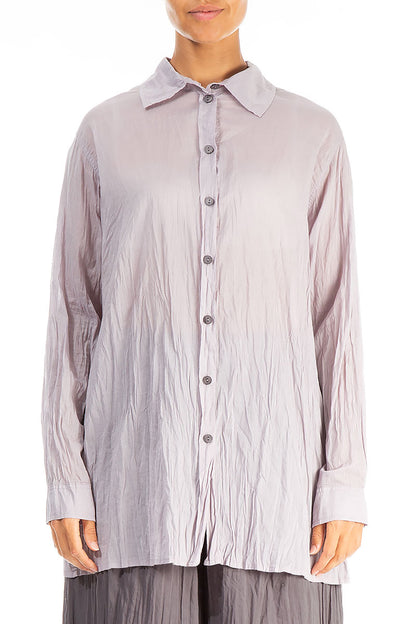 Chemise ample en coton grège
