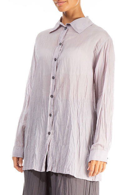 Chemise ample en coton grège