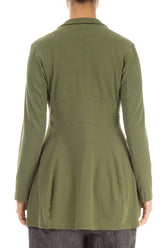 Collar Olive Cotton Jacket 2