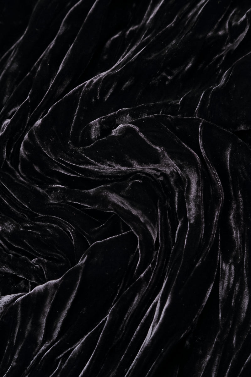 Collar Slate Blue Silk Velvet Jacket 5