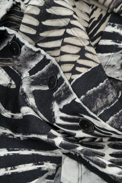 Collar Wild Ink Cotton Jacket 6
