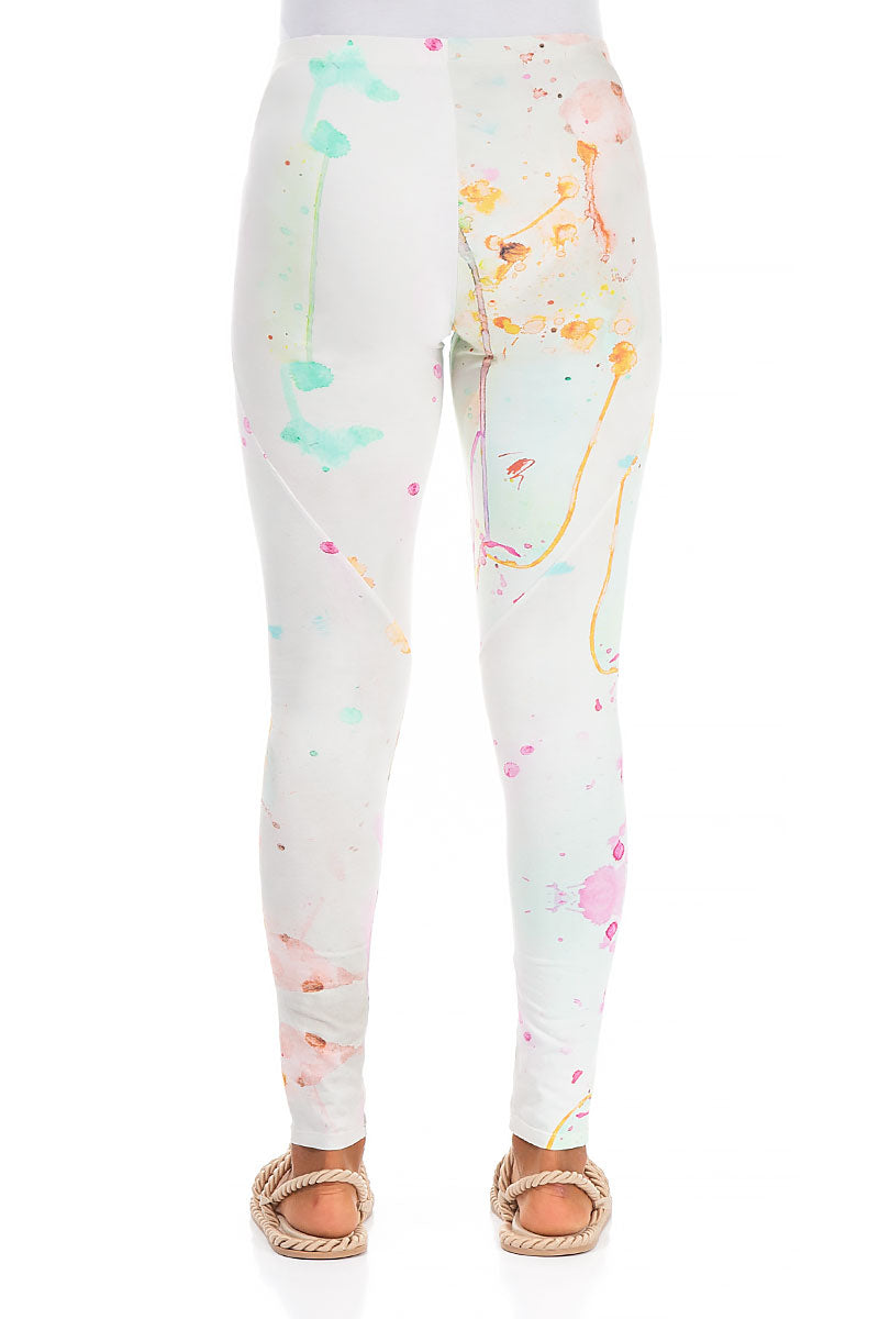 Artful Splash Cotton Leggings 2