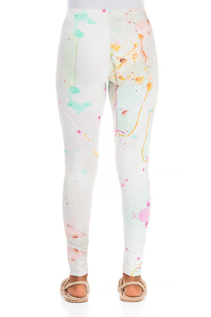 Artful Splash Cotton Leggings 2