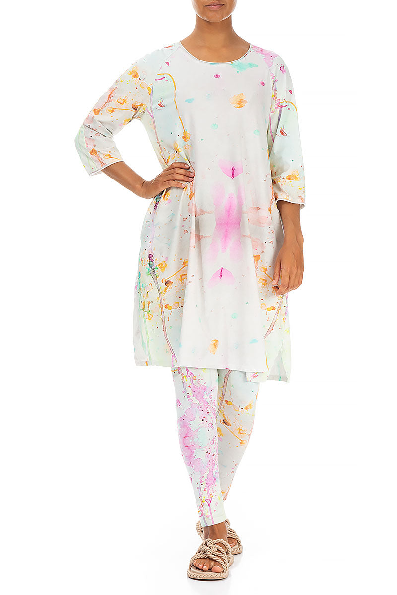 Artful Splash Cotton Tunic 4