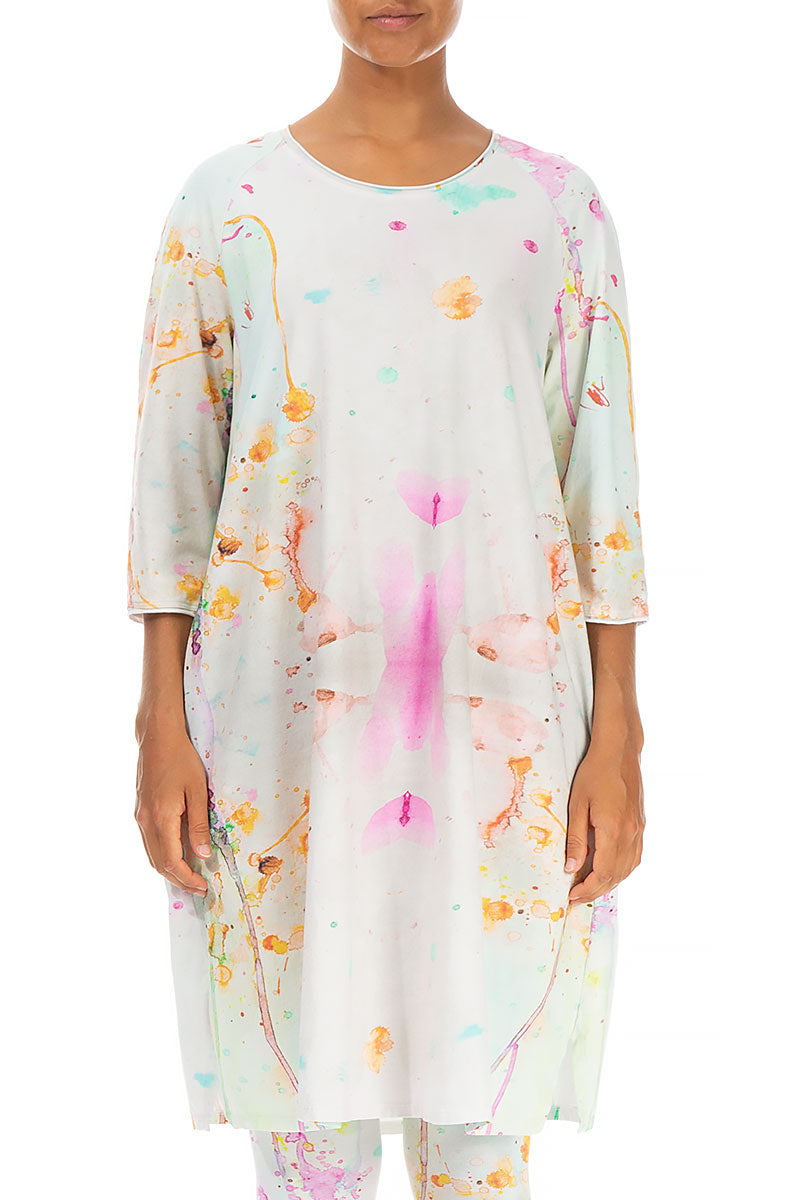 Artful Splash Cotton Tunic 1