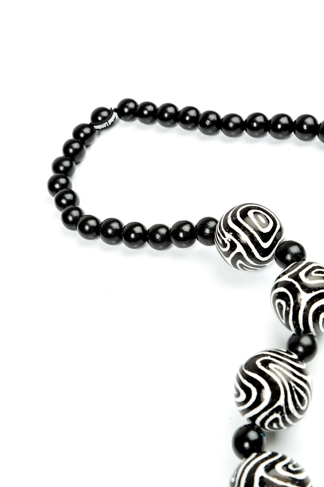 Contour Rhythm Wooden Bead Necklace 6