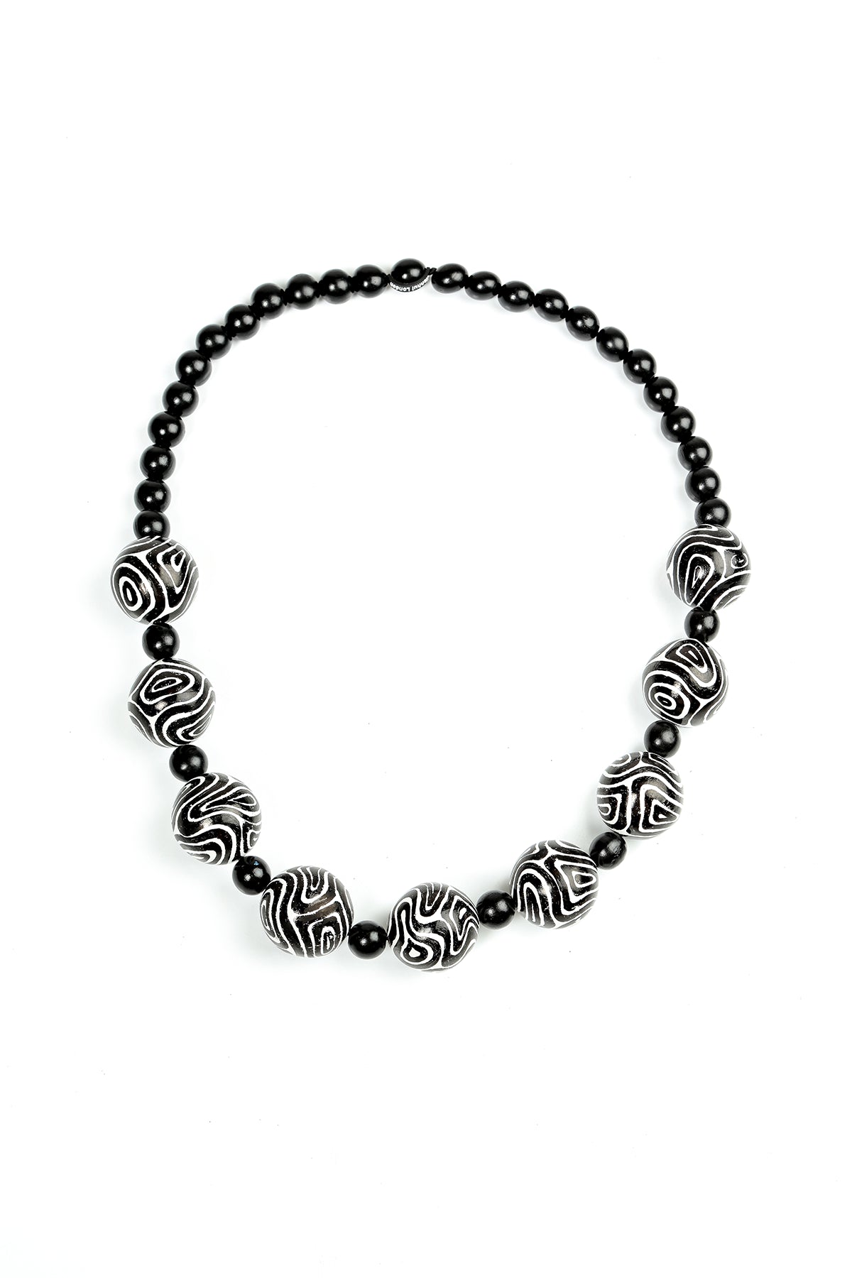 Collier de perles en bois Contour Rhythm