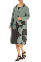 Contrast Detail Sage Linen Jacket 4