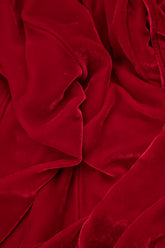 Cowl Neck Cherry Red Silk Velvet Blouse 5