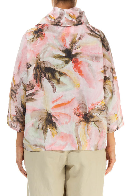 Cowl Neck Oasis Linen Blouse 2