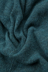 Cowl Neck Teal Wool Sweater 5