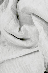 Cowl Neck Textured Cream Grey Silk Blouse 5