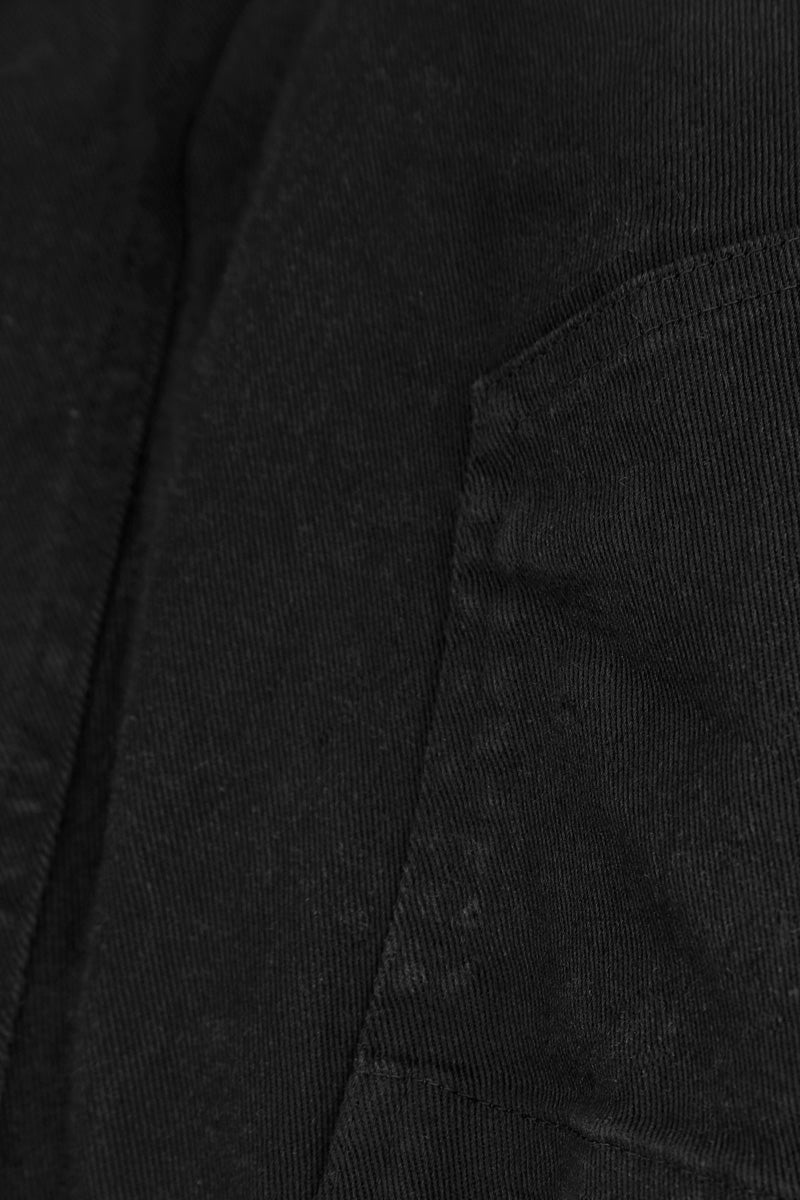 Pantalon en Coton denim noir raccourci