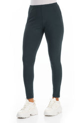 Cropped Graphite Cotton Leggings 3