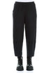 Cropped Grey Wavy Cotton Trousers 1