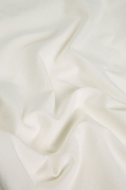 Cropped Off White Cotton Leggings 4