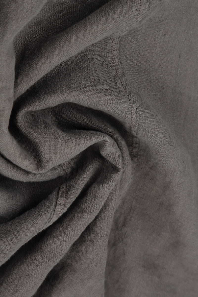 Cropped Truffle Linen Trousers 5