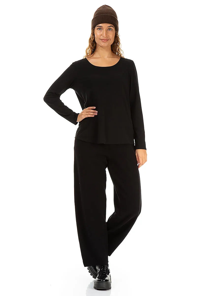 Bonnet en laine douce marron foncé