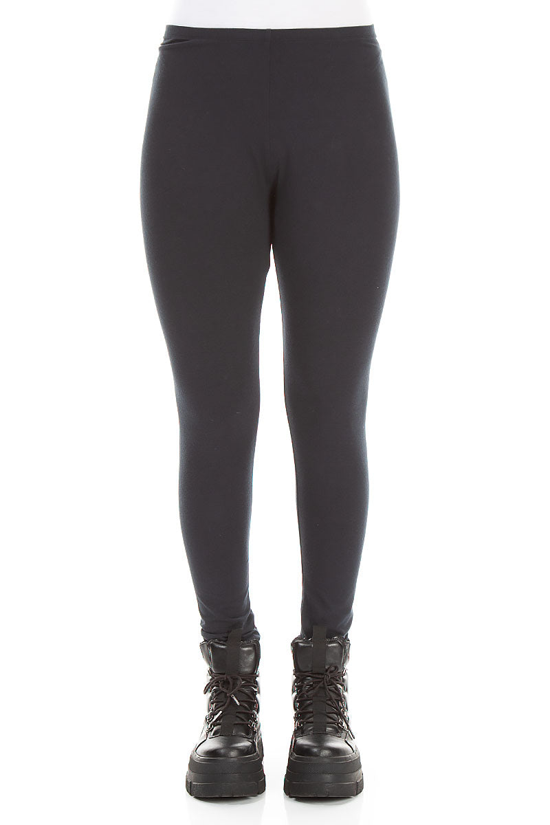 Dark Navy Cotton Leggings