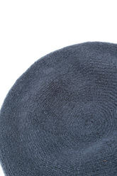 Dark Navy Knitted Wool Beret 5