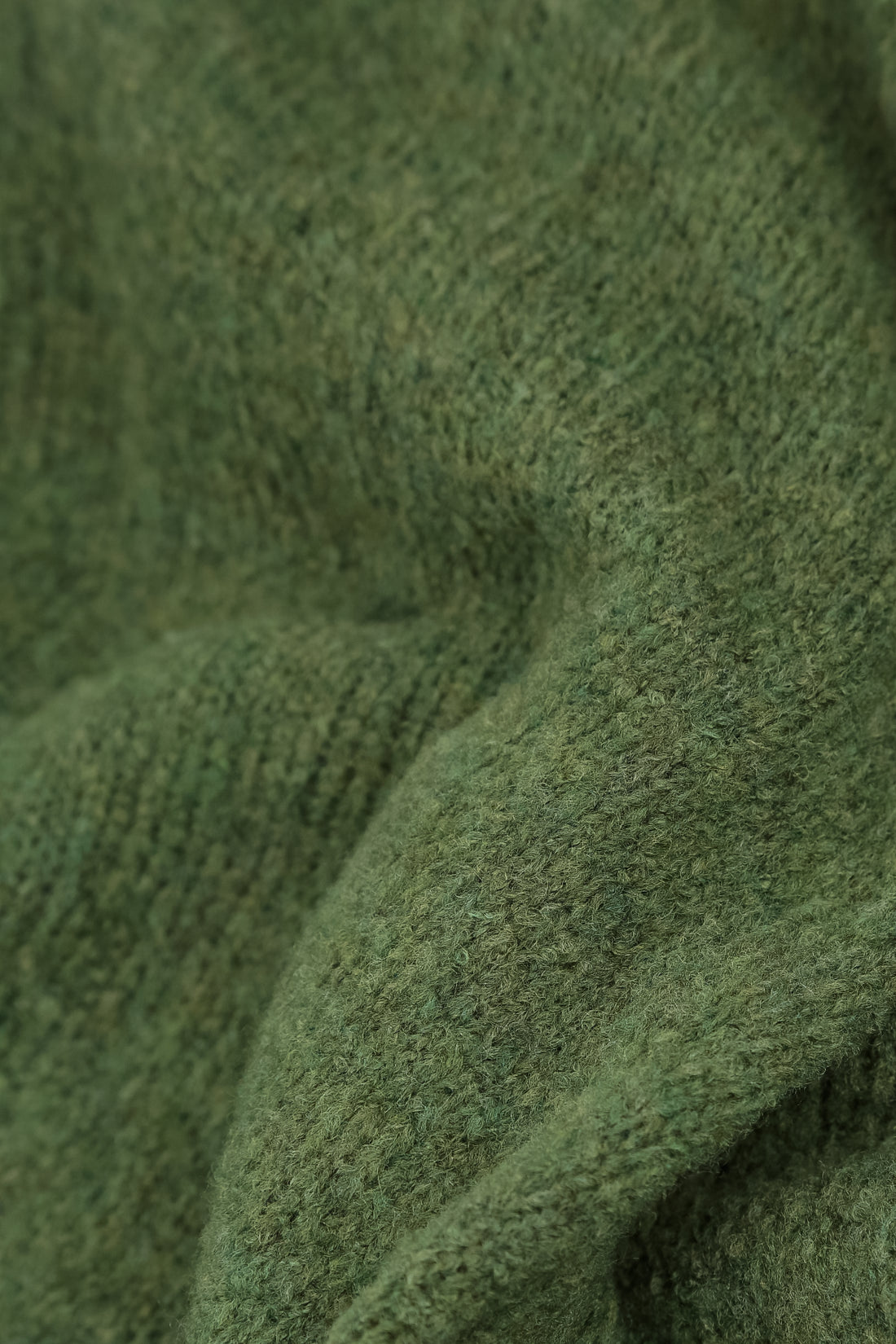 Dark Sage Wool Beanie Hat 6
