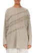 Decorated Front Natural Linen Jumper 1