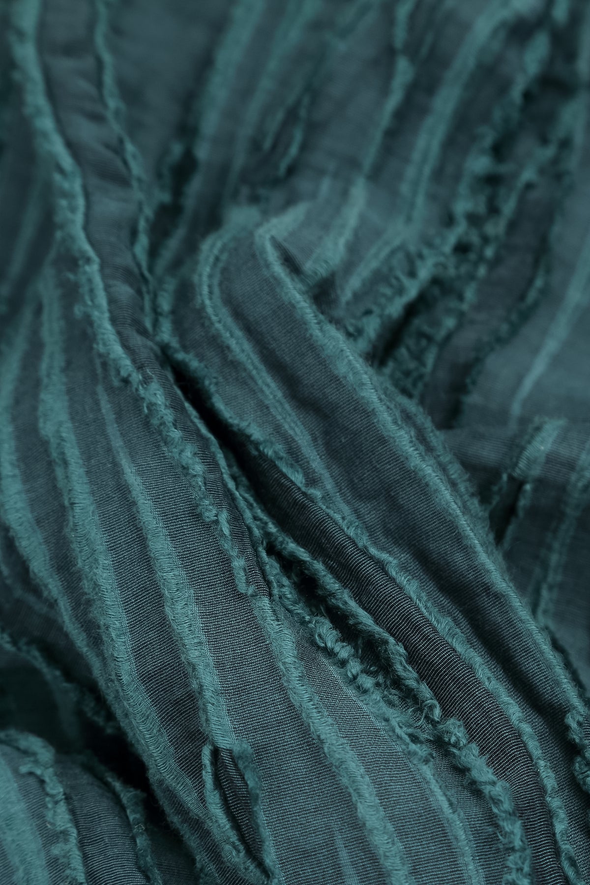Deep Turquoise Fray Weave Jacket
