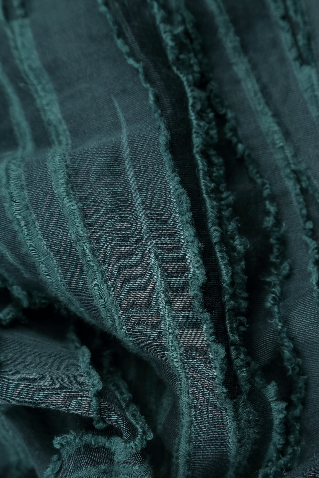 Deep Turquoise Fray Weave Skirt 5