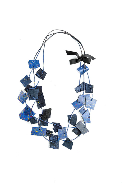 Deep Wave Leather Necklace